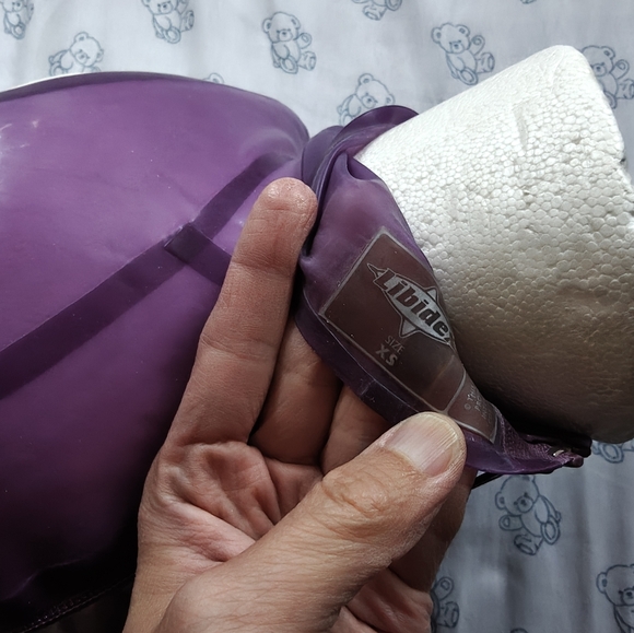 Libidex Open Face Trans Mauve Latex Hood XS - Picture 5 of 5